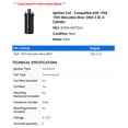 thumbnail image 2 of Ignition Coil - Compatible with 1968 - 1969 Mercedes-Benz 280S 2.8L 6-Cylinder - Spectra Premium, 2 of 2