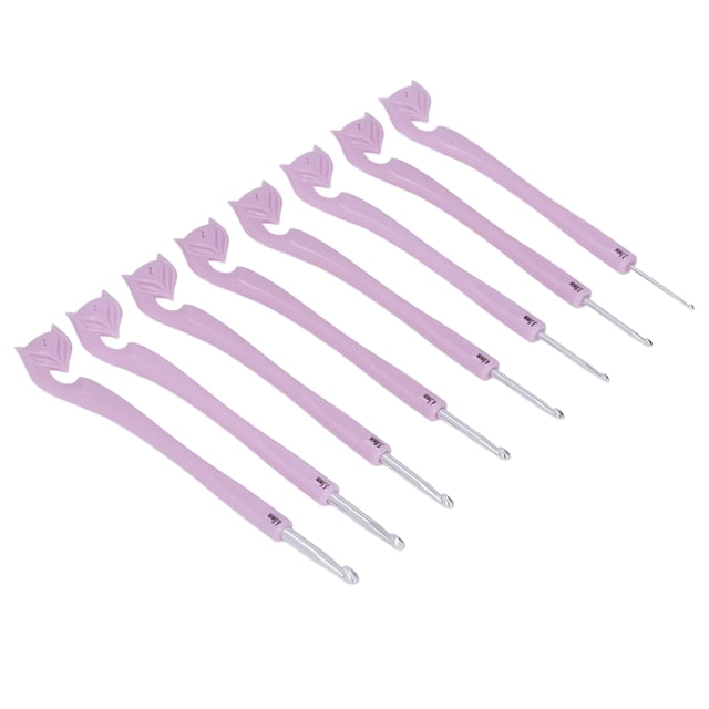 Home Knitting Tool8PCS Aluminum Crochet Hooks Crochet Set Aluminum Crochet Hooks Compact and Lightweight