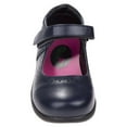 thumbnail image 4 of Petalia Girls' Tween Floral Faux Leather Flat Heel School Shoes - Navy , 13, 4 of 7