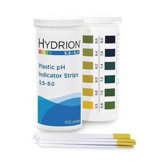 Hydrion pH Strips,Hydrion Spectral,5.5-8,PK100 9700