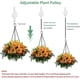 thumbnail image 1 of Retractable Plant Pulley, Hanging Basket Pulley, Plant Pulley Hanger, Flower Basket Hook,white Banban, 1 of 2