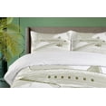 thumbnail image 4 of Airplane Duvet Cover Sets, Woodcut Style Inspired Vintage Transport Element in the Sky Through the Clouds, Bedding Set 2 Duvet Covers & 4 Pillowcases, 2 Pack Cal King Size, Fawn White, by Ambesonne, 4 of 7