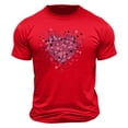 thumbnail image 3 of PNTUTB Men's Fashion Valentine's Day Themed Prints Short Sleeve Casual Loose Comfortable Crew Neck T-shirt, 3 of 5