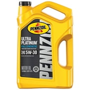 (3 pack) Pennzoil Ultra Platinum Full Synthetic 5W-30 Motor Oil, 5 Quart