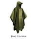 thumbnail image 3 of 3 en 1 Mujeres Hombres Chubasquero con capucha Turismo Camping Cubierta de lluvia Poncho (Verde), 3 of 5