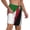 White, variant on Men's Flag Of Sudan Swim Trunks with Compression Liner Bathing Suit Swimwear