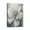 Bleu et Blanc-3, variante sur Chef-D'œuvre Floral Bleu Marine - Peintures de Fleurs Abstraites Vintage sur Toile pour Murs de Salle de Bain et Chambre, Décor Chic, 12x16 Pouces