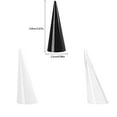 thumbnail image 2 of justharion Single Fingertip Cone Display Storage Collection Decorative Stand Plastic Jewelry Organizer Showcase Store Ornament Black, 2 of 7