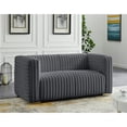 thumbnail image 4 of Meridian Furniture Ravish Grey Velvet Loveseat, 4 of 16