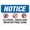 Warning Sign 3, variant on Warning Sign Please Keep Your Distance While Queuing - 8"x12" Rust Free Aluminum Sign for Stores, Events, Public Spaces
