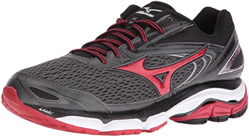 Mizuno Men's Wave Inspire 13 Running Shoe, Gunmetal/High Red, 11 D US - Walmart.com