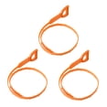 thumbnail image 2 of Homoyoyo 3-Pack Orange Flexible Hair Tool for Sink and Bathtub Drain Cleaning Strainer, 2 of 6