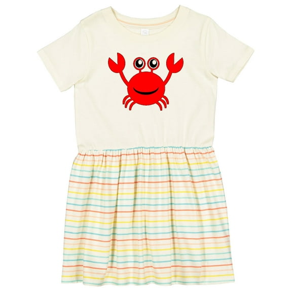 Inktastic Cute Red Crab Girls Toddler Dress