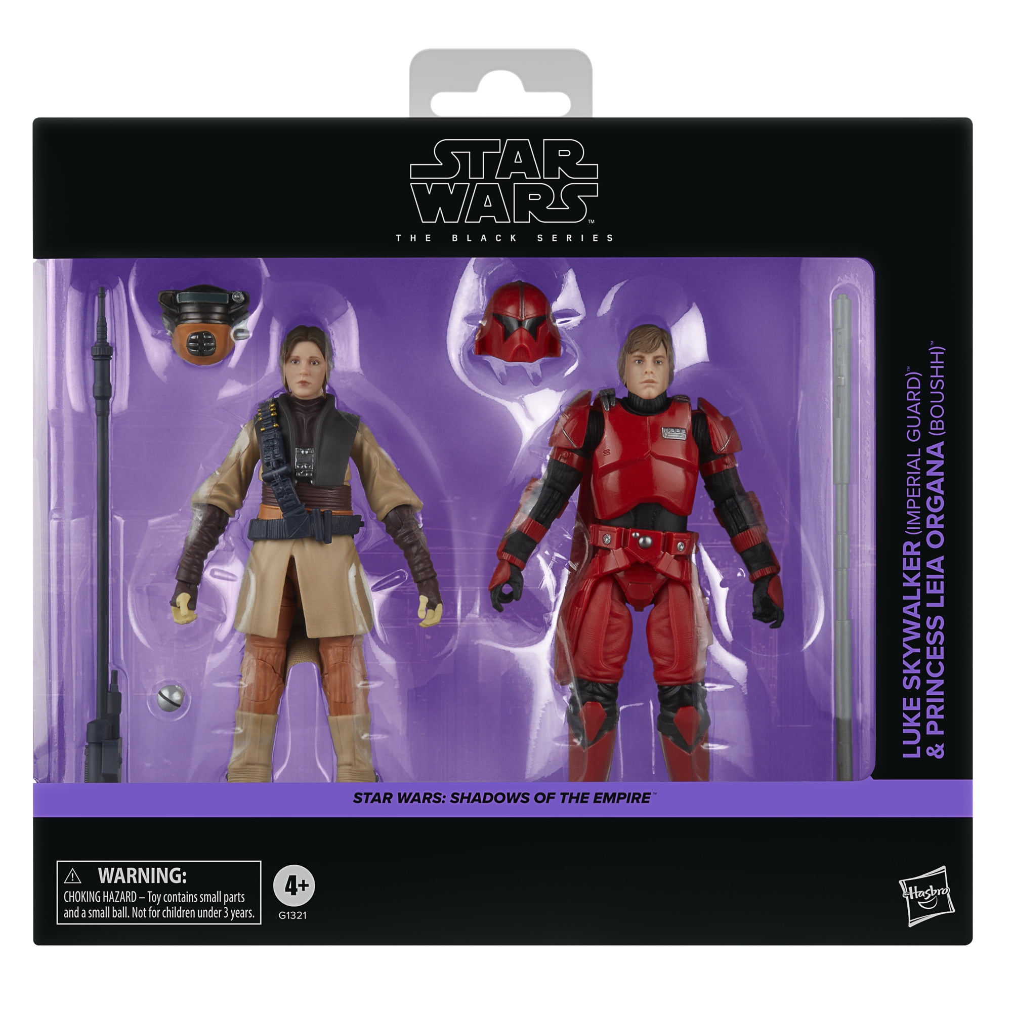 Star Wars The Black Series Luke Skywalker & Leia Organa, Shadows of the Empire Action Figures (6”)