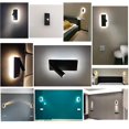 thumbnail image 4 of Lámpara de pared LED MOLUOLA 2 en 1 para lectura 3W+6W negra, 4 of 9