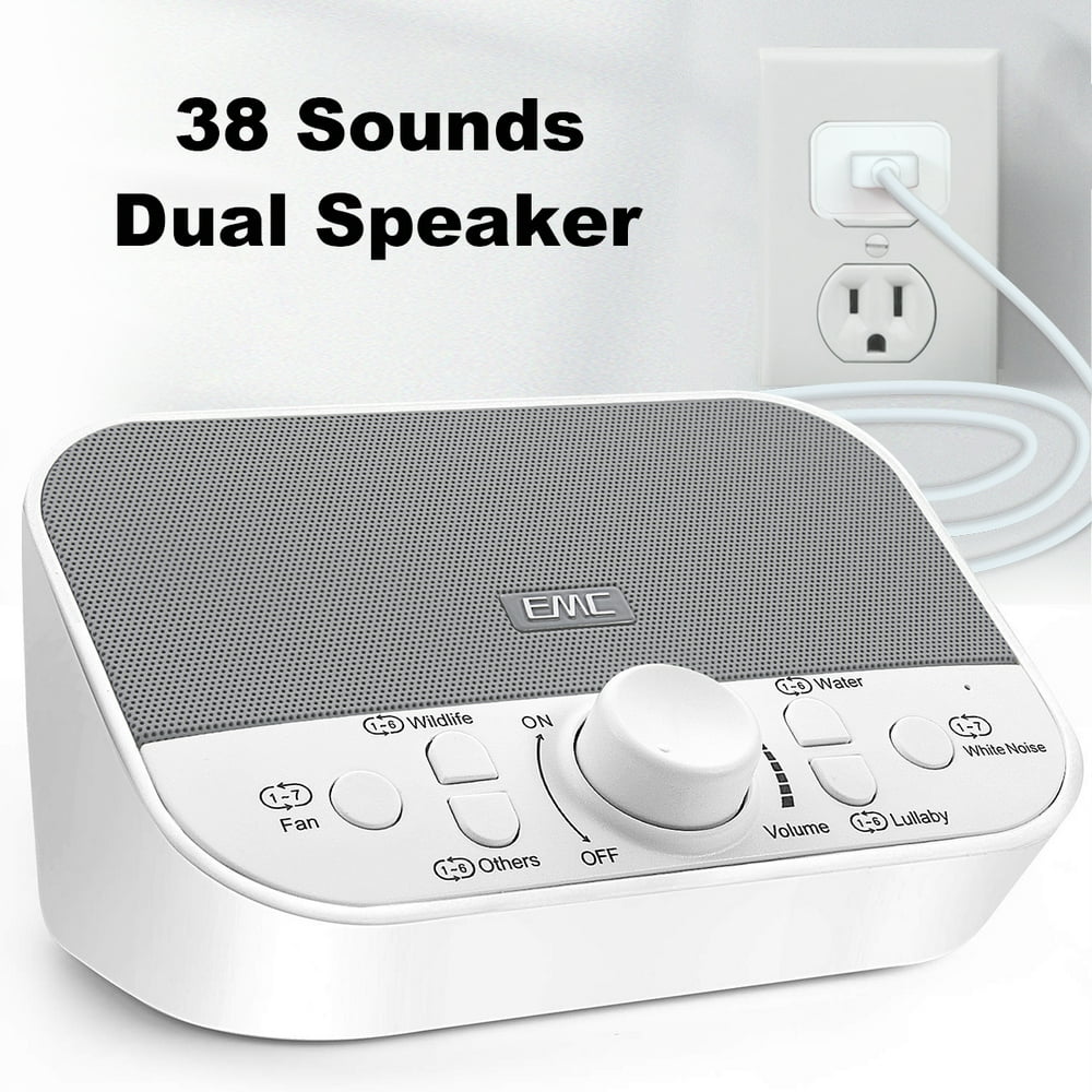 White Noise Machine Sound Machine for Sleeping & Relaxation w/ Timer 38 Soothing Natural
