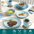 thumbnail image 4 of vancasso, 48-Piece Stoneware Dinnerware Set, Blue Dinner Set, for 12, 4 of 8