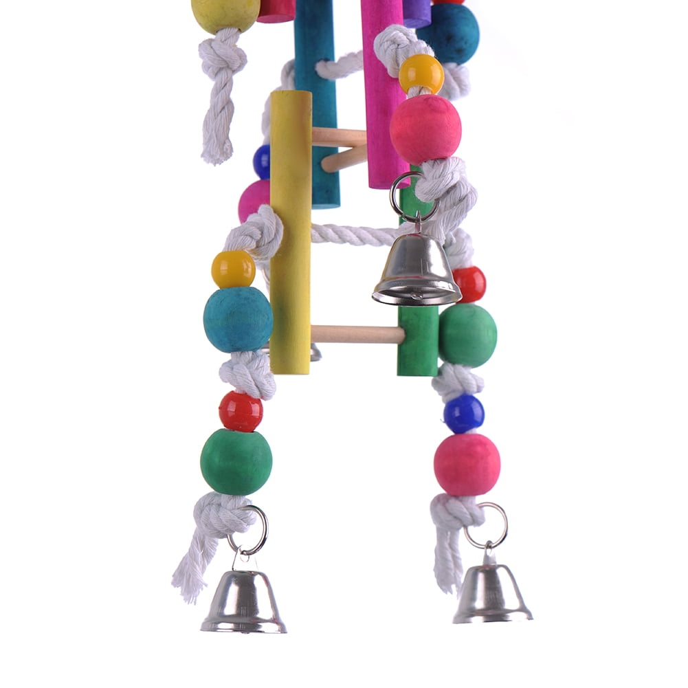 Colorful Ladder Bird Toy Flexible Ladders for Parrots Trainning