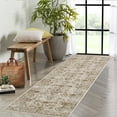 thumbnail image 4 of Garvee 2'x6' Vintage Runner Rugs, Machine Washable Indoor Rug Non-Slip Carpets for Hallway Kitchen Entryway Bedroom Farmhouse, Low Pile Traditional Distressed Rugs, Beige, 4 of 8