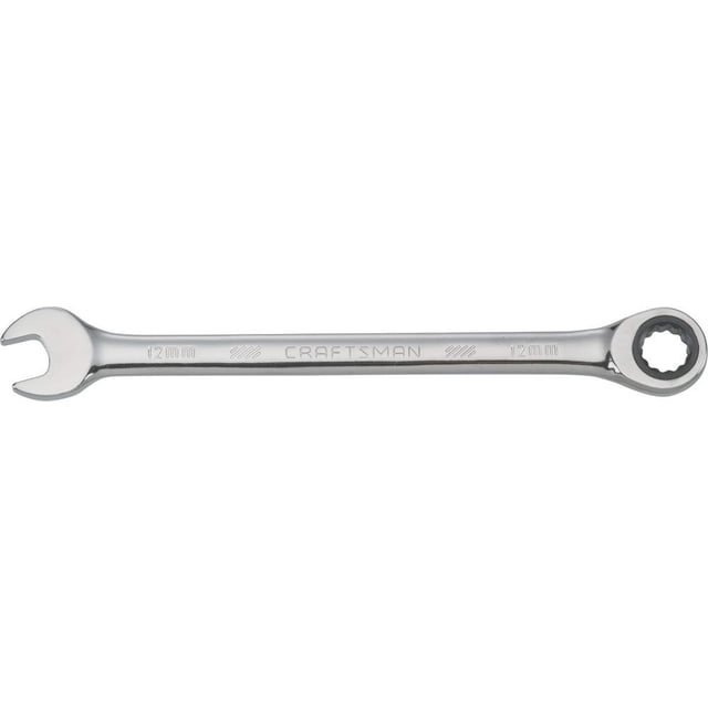 Llave de trinquete CRAFTSMAN métrica de 12 mm, 72 dientes y 12 puntos