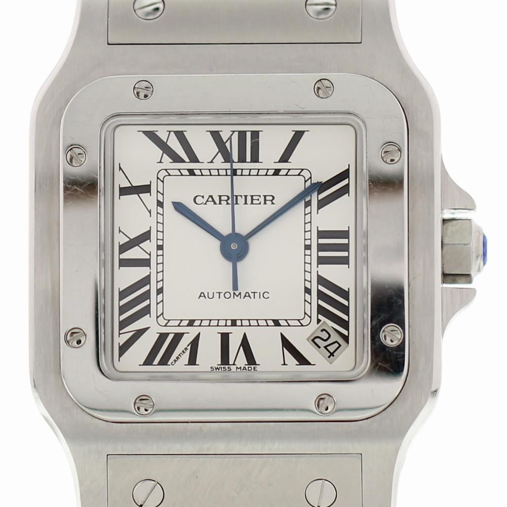 Cartier Santos Galbee 2823 Steel Watch (Certified Authentic \u0026 Warranty) -  Walmart.com
