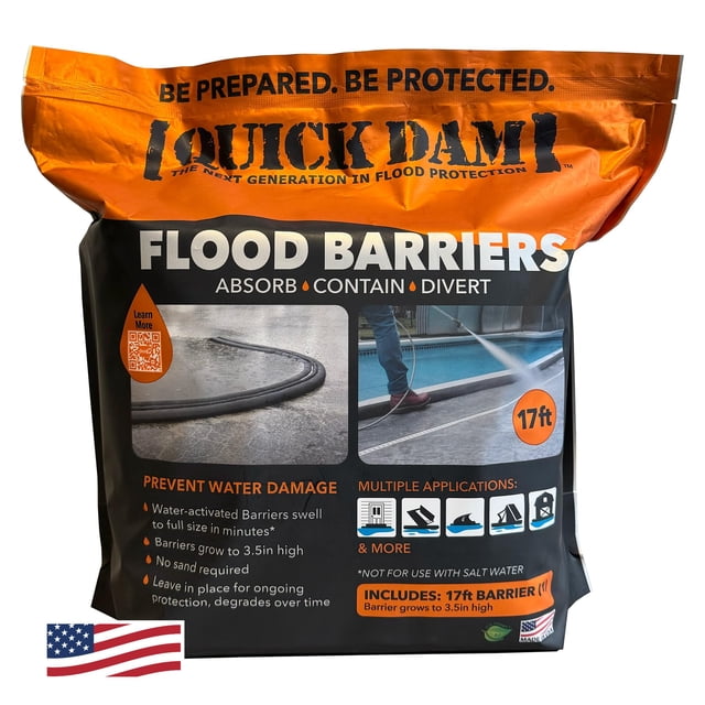 Barrera contra inundaciones Quick Dam QD617-1 activada por agua de 5,2 m