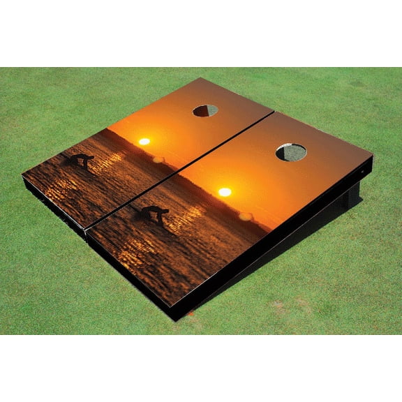 Paddle Out Themed Cornhole Board Set