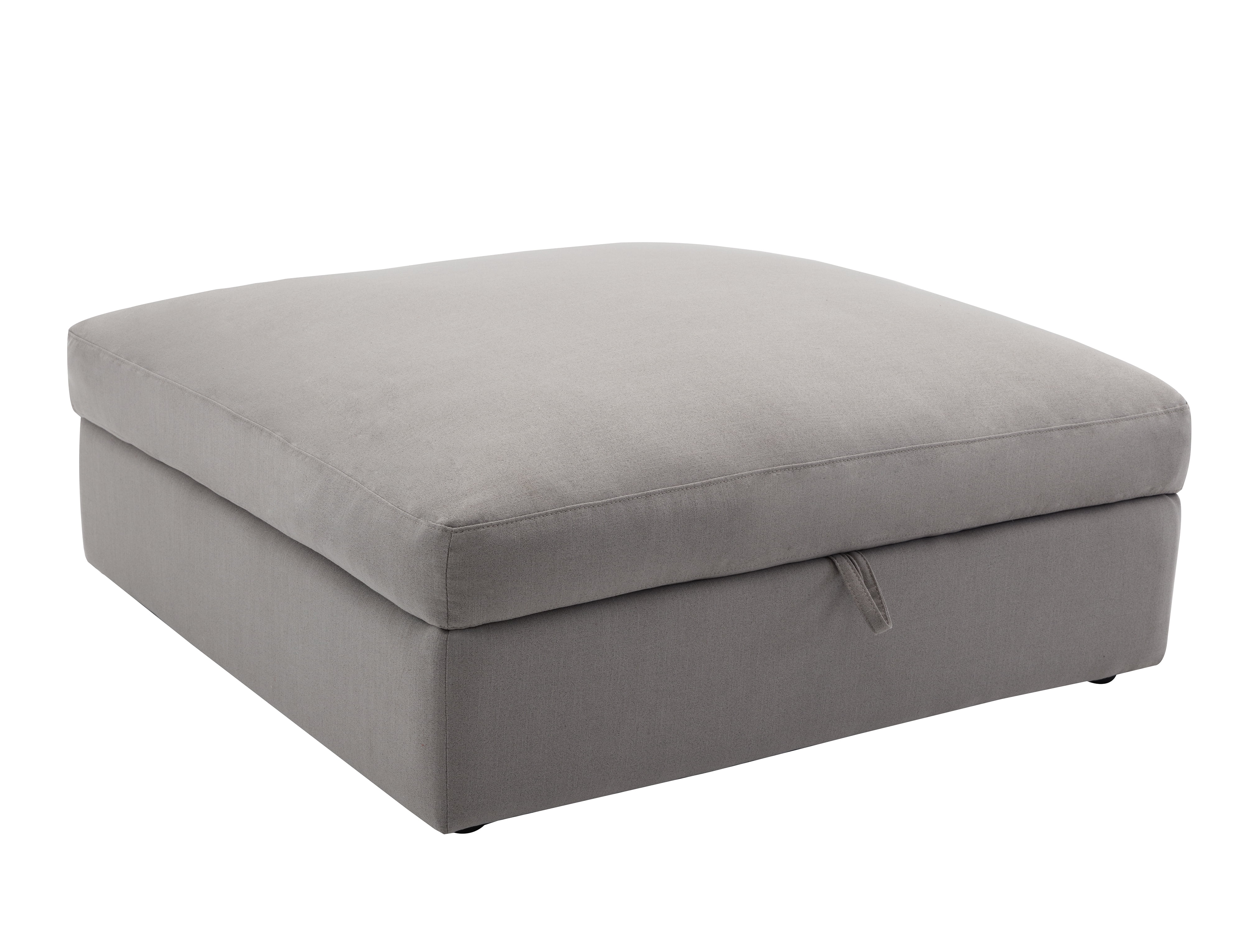 Roundhill Furniture Rivas Contemporary Ottoman - Graphite