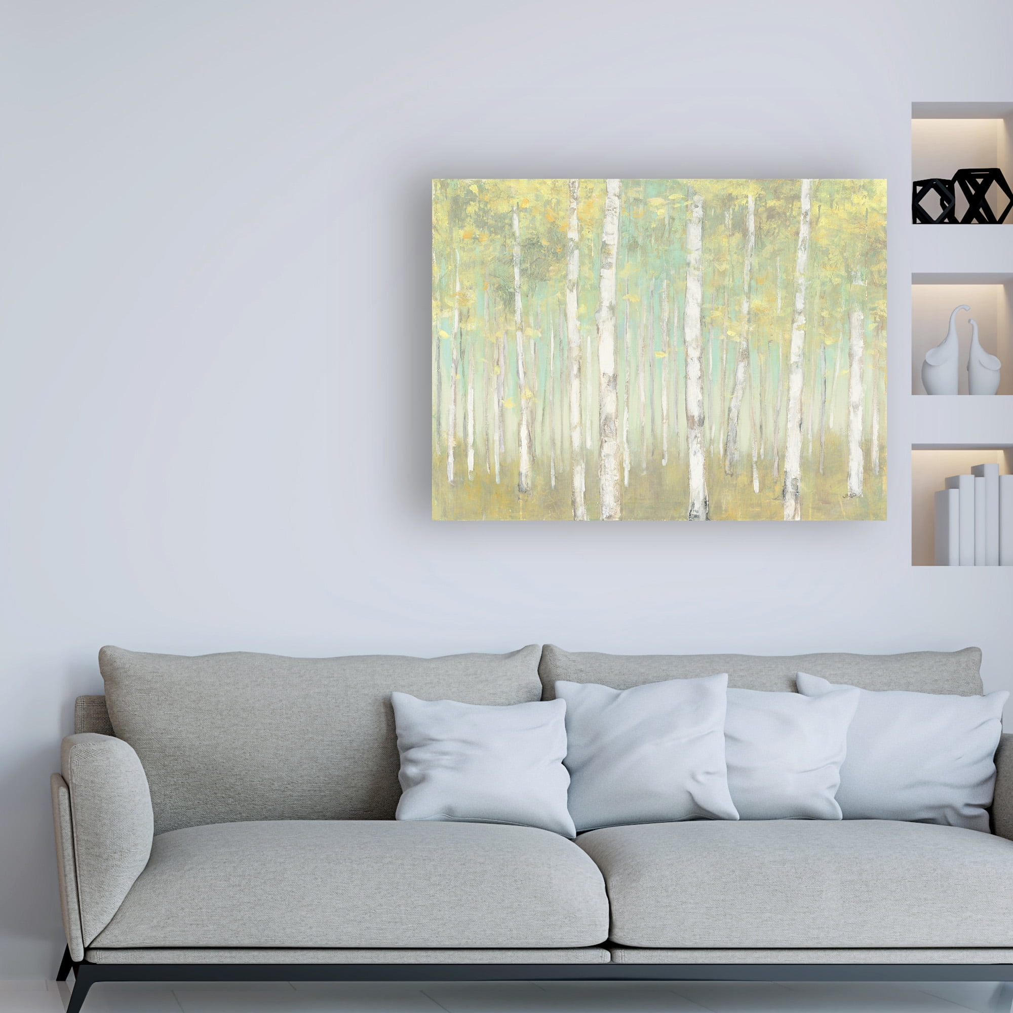 Trademark Fine Art 'Sylvan Birches' Canvas Art by Julia Purinton