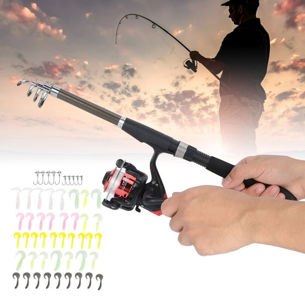 Estink Fishing Gear Set, Reel Combo Telescopic Fishing Rod Set For Fishing For Outdoors