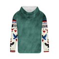 thumbnail image 3 of Sudadera con capucha para hombre, informal, con cordón, estampado navideño, deportiva, blusa de poliéster, 3 of 4