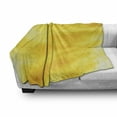 thumbnail image 2 of Yellow Soft Flannel Fleece Throw Blanket, Abstract Vibrant Summer Sun Inspired with Different Shades of Dreamlike Style Design, Cozy Plush for Indoor and Outdoor Use, 50" x 70", Yellow, by Ambesonne, 2 of 5