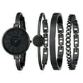 thumbnail image 1 of Anne Klein Women's 1471BKST Black Dial Black Ion Plated Steel Bangle Bracelet Watch Set, 1 of 1