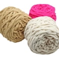 thumbnail image 2 of Xiao Hua Hilo para ganchillo, 2 rollos, hilo de poliéster, ideal para mantas, bolsos, manualidades, perfecto para aficionados al ganchillo, ideal para regalar y proyectos de bricolaje, rosa oscuro, 2 of 5