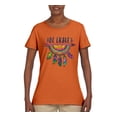 thumbnail image 3 of Colorful Neon Be Brave Dreamcatcher | Dean Russo Art Pop Culture Womens T-Shirt, Orange, XX-Large, 3 of 6