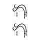 thumbnail image 4 of Maceta colgante innovadora Toystoory de 2 piezas para decoración de pared soporte para plantas resistente a la intemperie negro, 4 of 6