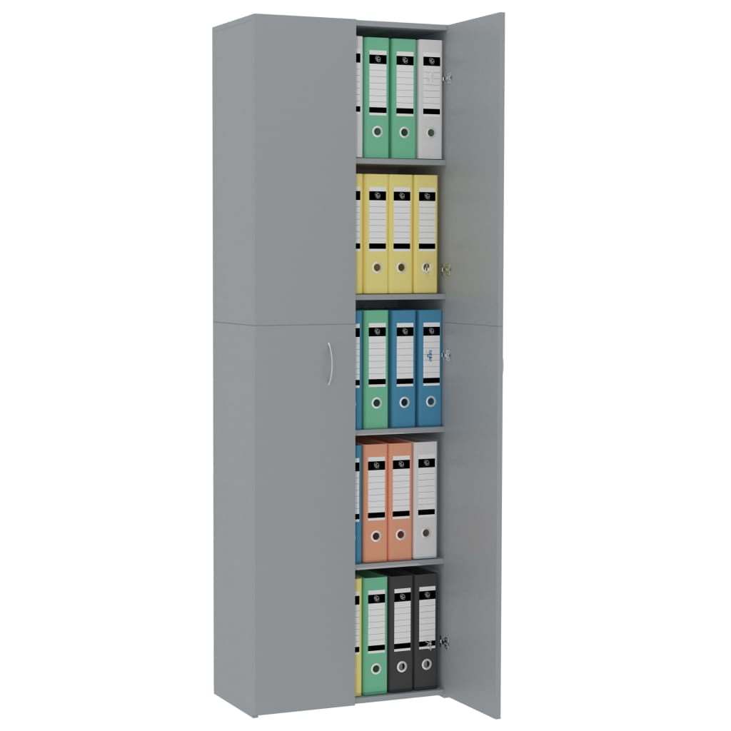 Kepooman 74.8" Home Office Elite Storage Cabinet with Locking Doors & 5 Shelves, Grey Kepooman 74.8" Home Office Elite Storage Cabinet with Locking Doors & 5 Shelves, Grey