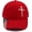 Red, variant on Jesus 3 Nail Cross Baseball Cap,Christian Hat Gift for Men & Women(RL Black Python 1 PC)