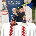 thumbnail image 6 of 3Pcs Baseball Tablecloths - 84inch Round Baseball Party Table Covers Red White Baseball Pattern Table Cloth for Kids Sports Baseball Birthday Party Supplies, 6 of 14