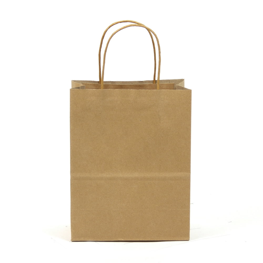 12CT Large Brown Kraft Bags, Biodegradable, FOOD SAFE INK & PAPER