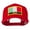 Red, variant on Italy Europe Flag Patched Mesh Back Cap - Black OSFM