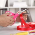 thumbnail image 3 of LIVINGO 3 Pack 7 inch Scissors, Sharp Pointed Tip for Ages 12 up Student, Red, Pink, Blue, 3 of 6