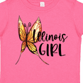 thumbnail image 4 of Inktastic Illinois Girl- Butterfly Girls Toddler T-Shirt, 4 of 5