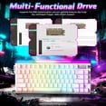 thumbnail image 5 of ATTACK SHARK R85 HE Wired Rapid Trigger Mechanical RGB Gaming Keyboard with Custom Lightbox,8KHz Polling Rate,0.005mm RT Accuracy,0.08MS Latency,Hall Effect,Magnetic Switch,Driver for PC, 5 of 8