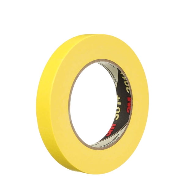 Cinta de enmascarar 3M 301+ Alto Rendimiento Amarillo 18 mm x 55 m