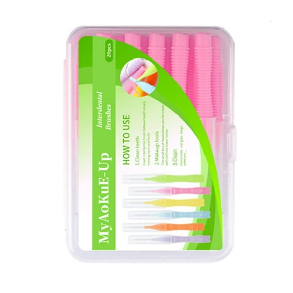 Necvior Microscopic Eyebrow Brush with Caps,Brow Spoolie Brush Eyebrow Lamination Brush Lash Mascara Brush Comb Lash Extension