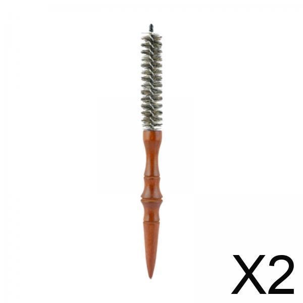 2xpequeño Cepillo Redondo Peine Para Flequillo Para Vestidos De Pelo Cabello Grueso O Fino L