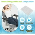 thumbnail image 6 of Cooling Pad for Bed,Tutuviw 16 X 11.8" Cooling Seat Cushion for Hip Back,Washable Pressure Relief Seat Cooling Mat,Reusable Soft Seat Mat,Cooling Car Seat Cushion,Bedroom Cooling Seat Pad,White, 6 of 7