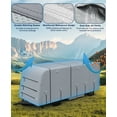 thumbnail image 3 of Ladcaser RV Cover Trailer Covers Heavy Duty Exterior Covers 4 Layers, Waterproof, Breathable, UV-Resistant and with Windproof Straps, Camper Cover for Trailer RV 18-35 FT, 3 of 8