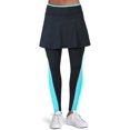 thumbnail image 3 of Leggings con falda para mujer, leggings de yoga con falda y leggings de tenis para mujer con bolsillos, 3 of 5